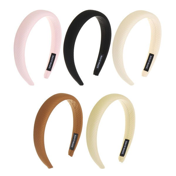 Юниlook ободок для волос, 3см, полиэстер, пластик, 5 цветов, acs-22