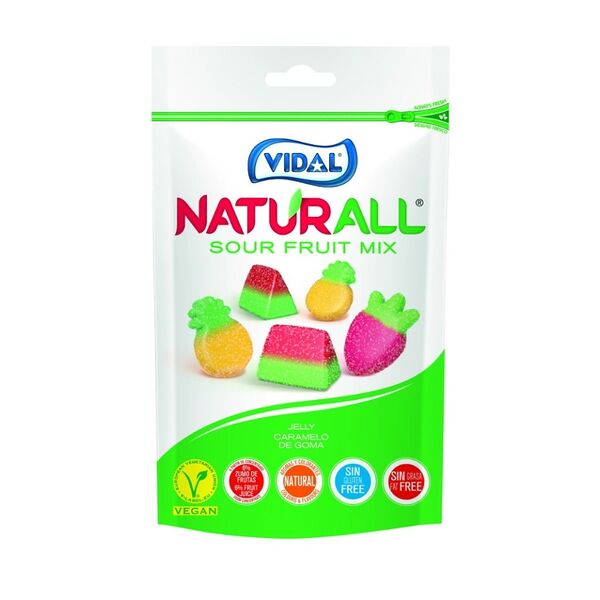 Мармелад жевательный Vidal Натурал Кислый микс