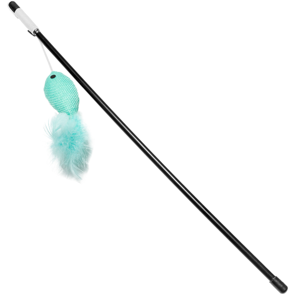 Игрушка-дразнилка для кошек Triol Бирюзовая рыбка, 140х460 мм