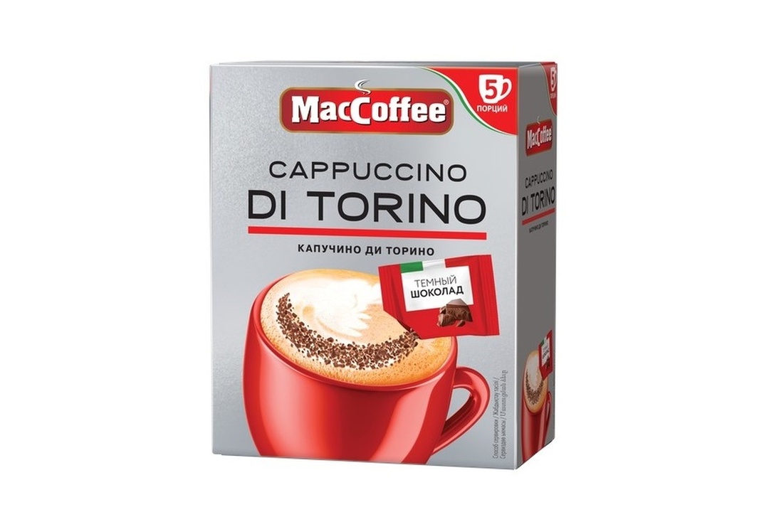 

Кофейный напиток 3 в 1 MacCoffee Cappuccino di Torino 5 шт. x 25.5 г