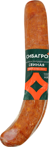 

Колбаса СибАгро Свиная полукопченая 250 г