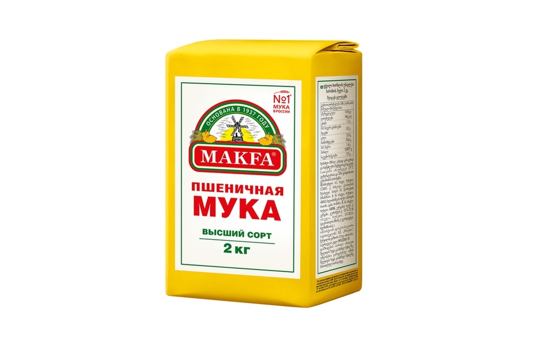 

Мука пшеничная Makfa высший сорт 2 кг