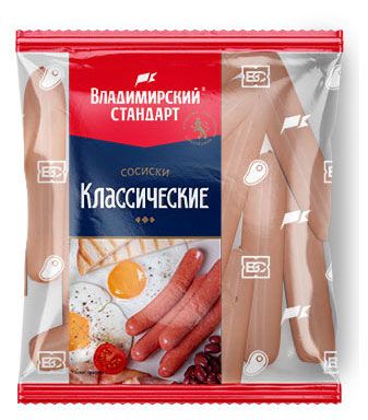 

Сосиски Владимирский стандарт Докторские, 600г