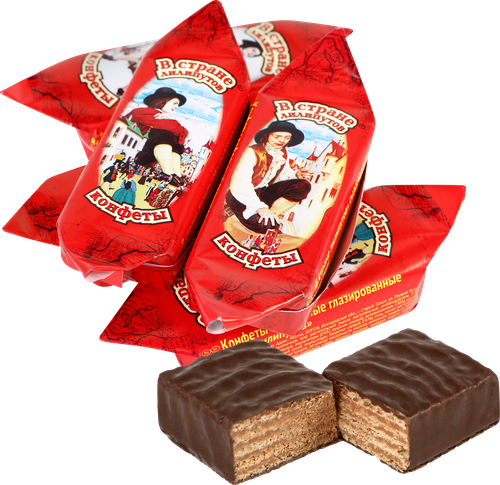 

Конфеты Славянка вафельные В стране лилипутов вес