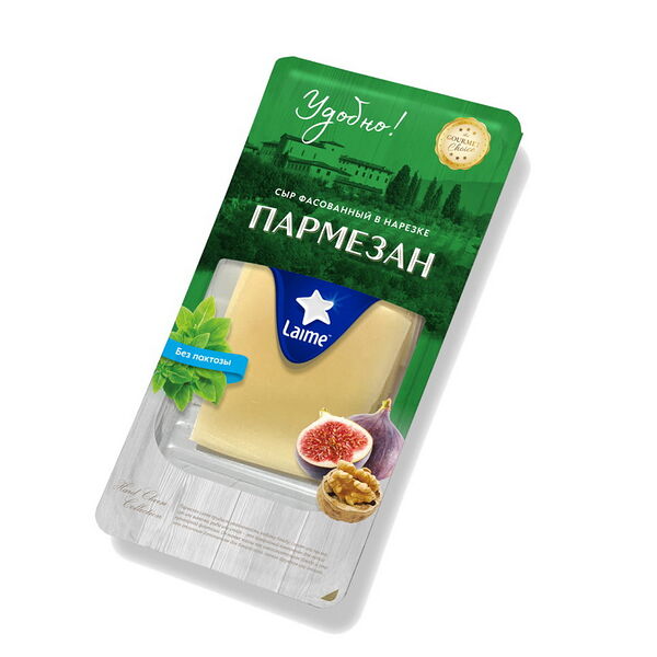 Сыр тв Пармезан Laime 3 мес слайсы 40% 125г
