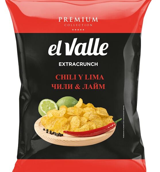 Чипсы El Valle Premium Чили-Лайм 125г