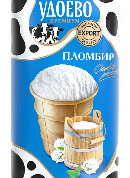 Мороженое Из села Удоево пломбир в вафельном стаканчике