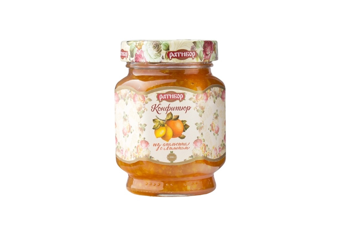 

Конфитюр из апельсина Ратибор с лимоном 350 г
