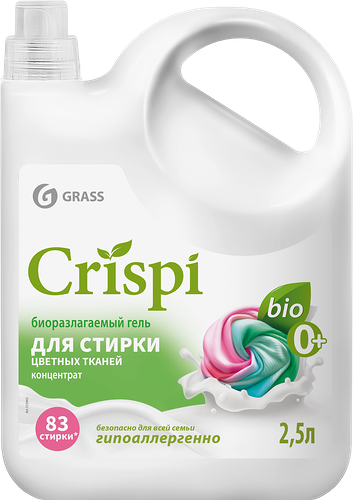 Гель для стирки GRASS цветного белья концентрат Crispi 2500 мл