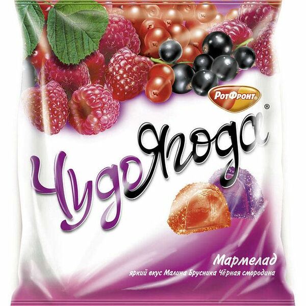 Мармелад Рот Фронт Чудо-Ягода малина-брусника-черная смородина 250 г