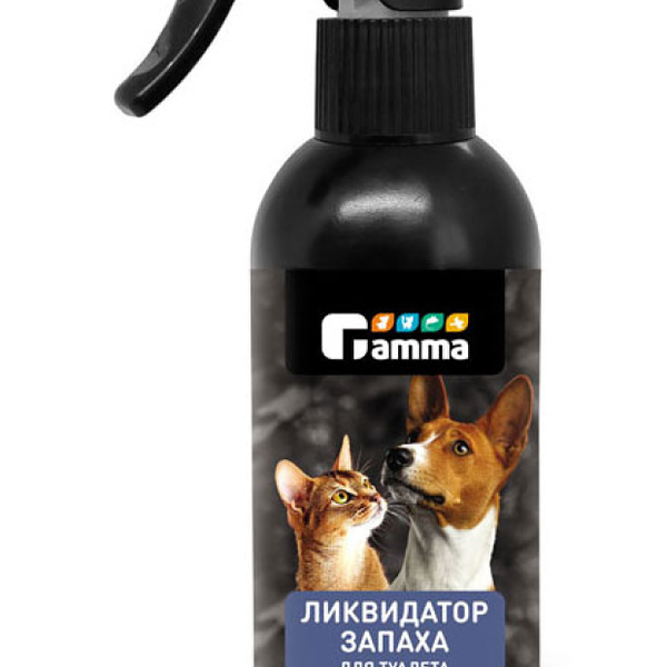 Ликвидатор запаха для кошачих туалетов Gamma Хорошие манеры спрей от запаха