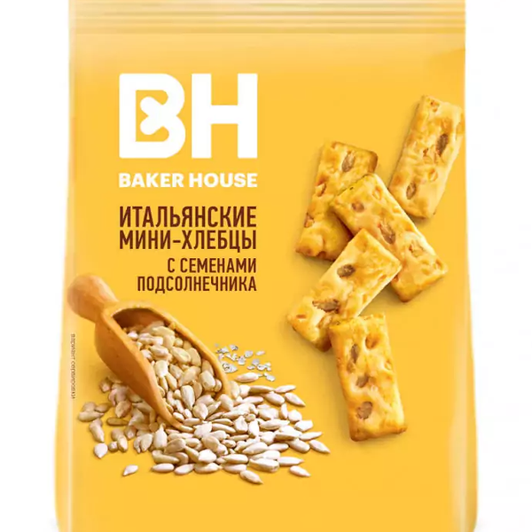Мини - хлебцы Baker House с семенами подсолнечника