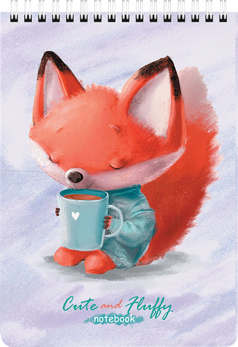 Блокнот Brauberg Kids Милые зверята, А5, 60л, клетка, гребень, в ассортименте