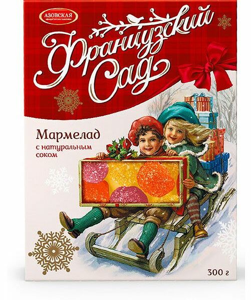 Мармелад Азовская Кф Французский Сад с натуральным соком, 300г