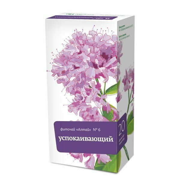 Фиточай Алтай №6 Успокаивающий фильтр пакеты 2 г 20 шт