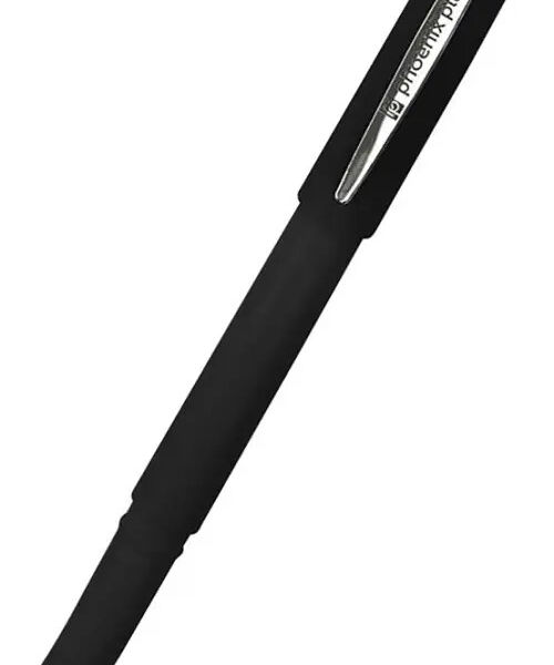 Ручка гелевая Феникс+ металлический клип, черная