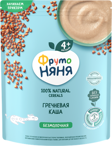 

Каша ФрутоНяня гречневая безмолочная с 4 месяцев 200 г