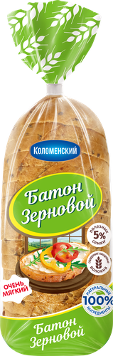 

Батон зерновой Коломенский в нарезке 300 г