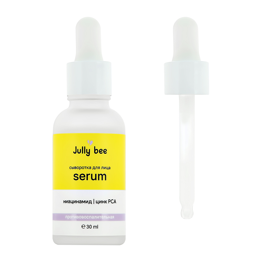 

Сыворотка для лица Jully Bee с ниацинамидом и цинком РСА для жирного и проблемного типа кожи 30 мл