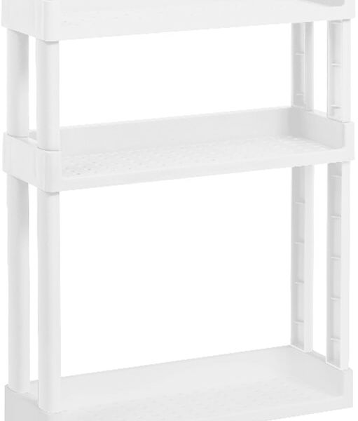 Полка Violet Vikea навесная 3-х ярусная белый