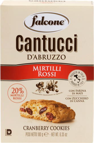 

Печенье Falcone Cantucci D'Abruzzo с клюквой 180 г