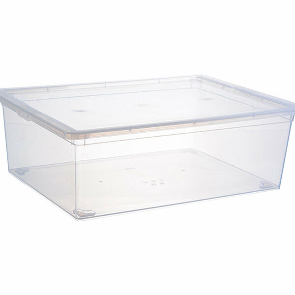 Ящик для хранения Idea, 53х37х18 см, 25 л, пластик, прозрачный