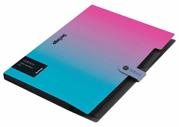 Папка Berlingo Radiance А4 5 отделений на кнопке, 600 мкм