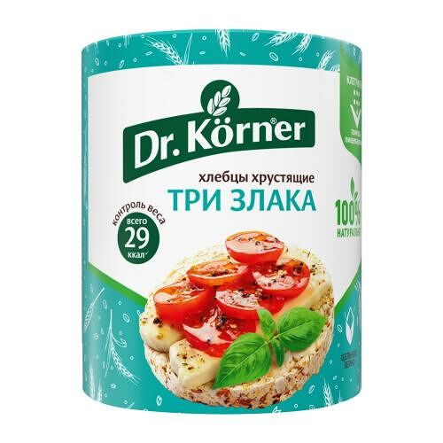 Хлебцы Dr. Korner Три злака, 90 г