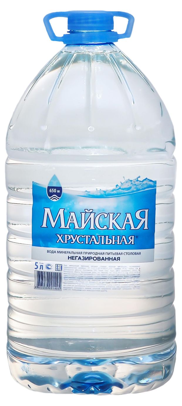 

Вода минеральная Майская Хрустальная негазированная 5 л