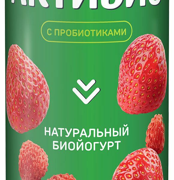 Биойогурт питьевой АктиБио клубника земляника 1.5% без змж 260 г
