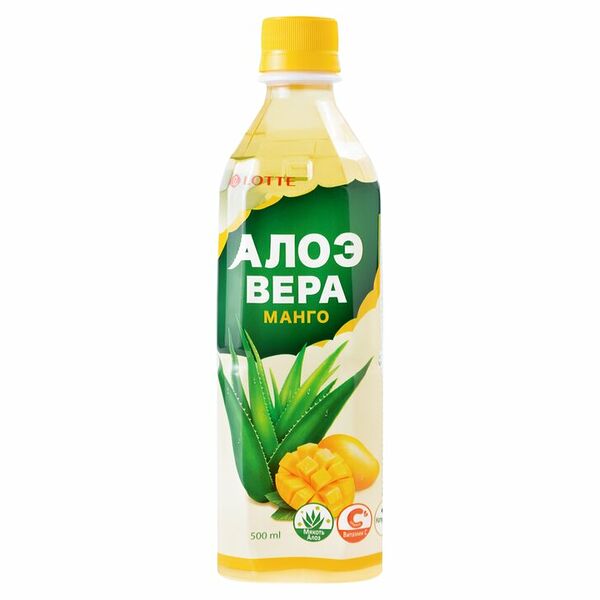 Напиток сокосодержащий Lotte алоэ вера-манго 500мл