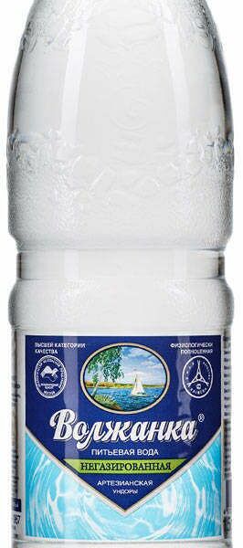 Вода минеральная Волжанка негазированная 1.5 л