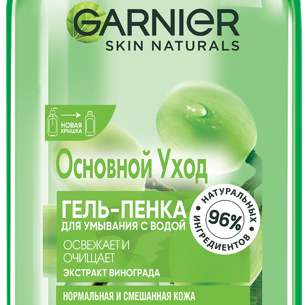 Гель-пенка для умывания Garnier Основной уход для нормальной и смешанной кожи 200 мл