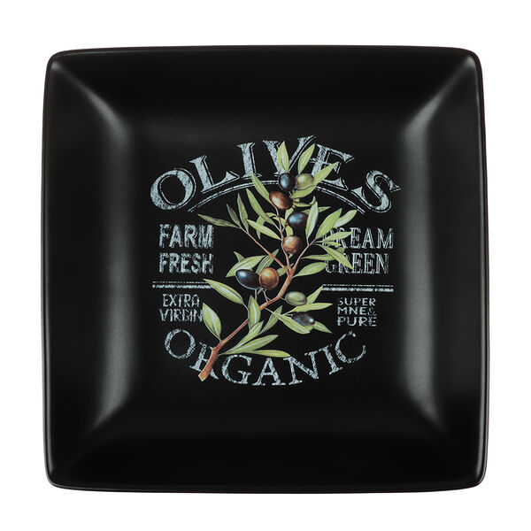 Millimi олива блюдо квадратное, 18х18х4,5см, керамика