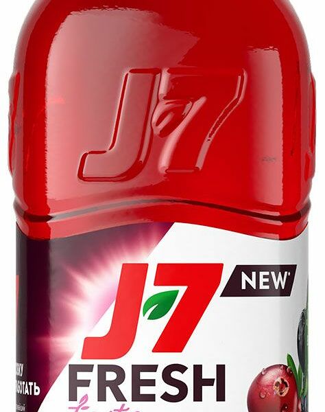 Морс J7 из клюквы черники черноплодной рябины ежевики 850 мл