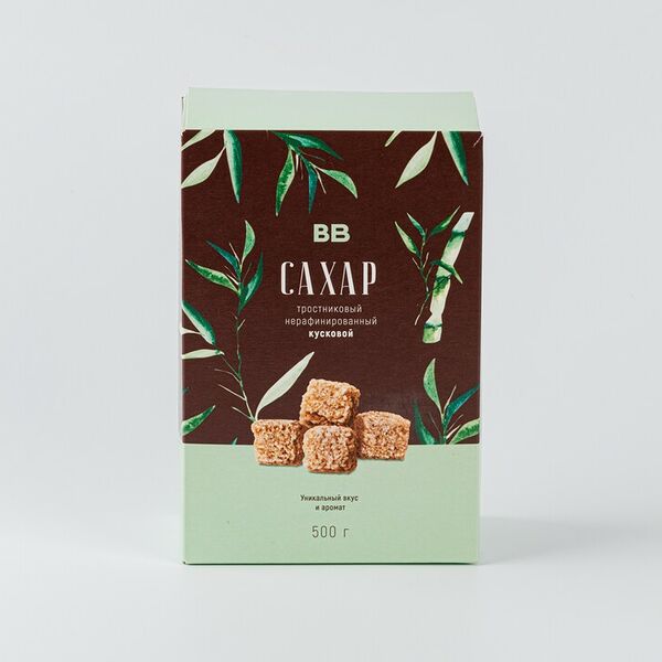 Сахар тростниковый ВкусВилл нерафинированный кусковой