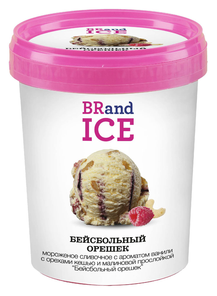 

Мороженое сливочное BRandICE Бейсбольный орешек 600 г