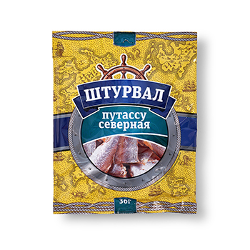 

Путассу северная Штурвал солено-сушеная 36 г, Россия