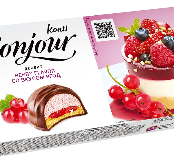 Десерт Bonjour со вкусом Ягод 232 г