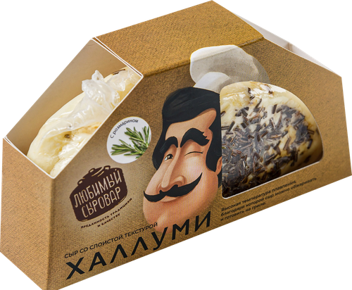 

Сыр Любимый Сыровар Халлуми по-итальянски с розмарином 45% вес