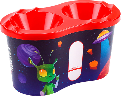 Стакан-непроливайка PROF-PRESS двойной, в ассортименте