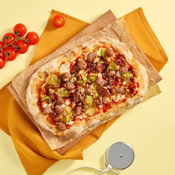 Римская пицца Бургер BBQ с говядиной 1/2, 250 г
