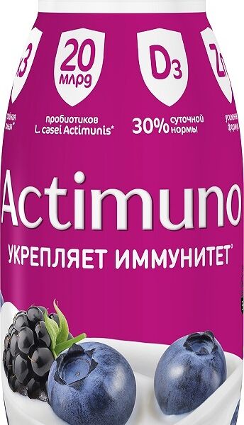 Продукт кисломолочный Actimuno Черника-ежевика 1.5% 95г