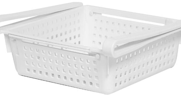 Органайзер Violet Лофт для холодильника раздвижной белый