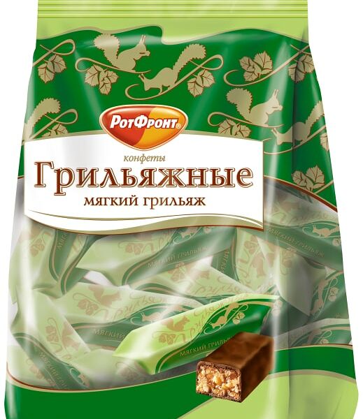 Конфеты Рот Фронт Грильяжные Мягкий грильяж 200г