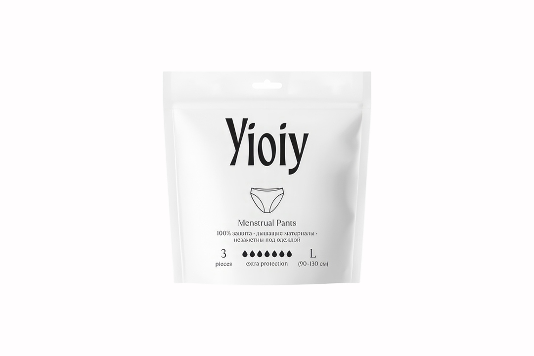 

Прокладки-трусики Yioiy женские гигиенические, р. L, 3 шт.