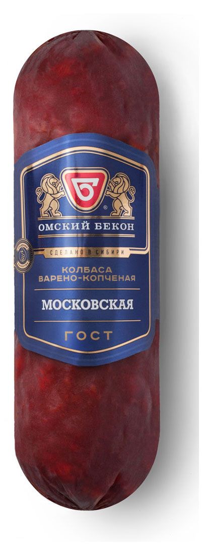 

Колбаса варено-копченая "Омский Бекон" Московская
