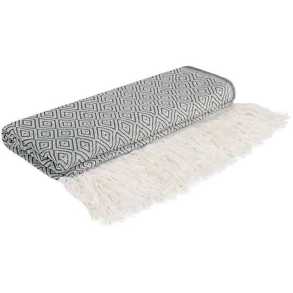 Плед-жаккард Mona Liza Melissa Ромб, 170х200 см, с кистями, хлопок/полиэстер, в ассортименте