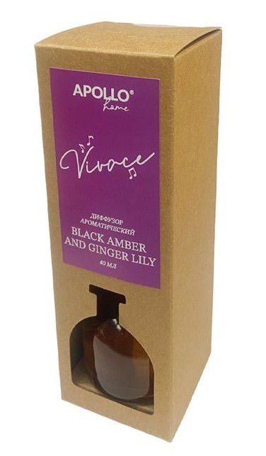 

Диффузор APOLLO Adagio Black amber and ginger lily 100мл