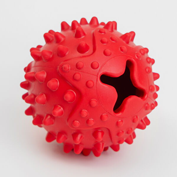 Игрушка для собак Rurri Мяч игольчатый 6,5 см, каучук